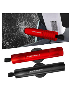 Martillo de Seguridad Omrisy 2 en 1 Rompedor de Ventanas y Cortador de Cinturón