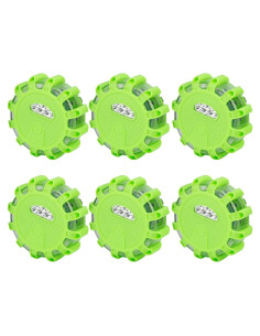 CICMOD Kit de Luces de Emergencia LED 6 Piezas Verde IP67