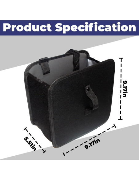 Basurero Plegable BFXM para Auto Impermeable 7.57L