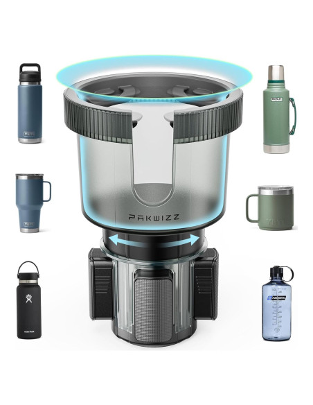 Soporte para Tazas de Coche PakWizz - Ajustable 2.8 a 4.0 cm