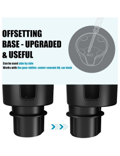 Adaptador Expansor para Taza de Coche Seven Sparta NCPB-0 2