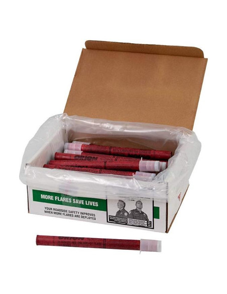 Faro de Seguridad Vial Rojo Orion - Paquete de 36 Unidades