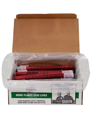 Faro de Seguridad Vial Rojo Orion - Paquete de 36 Unidades