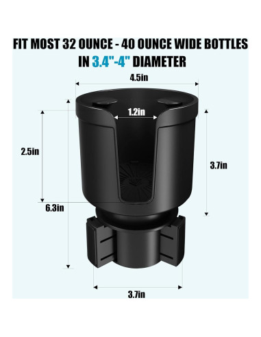 Adaptador Expansor para Taza de Coche Seven Sparta NCPB-0