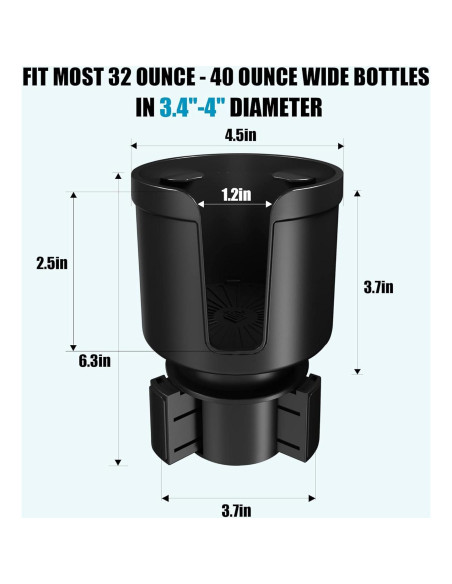 Adaptador Expansor para Taza de Coche Seven Sparta NCPB-0