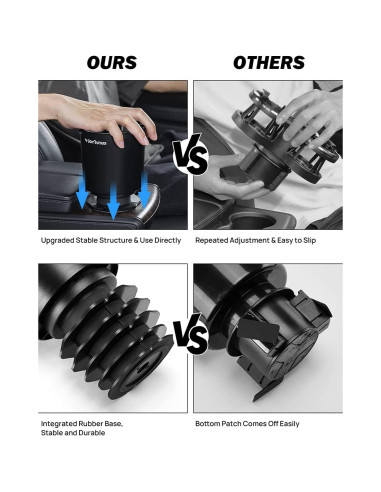 Expansor de Portavasos JOYTUTUS para Automóvil Negro CP02005