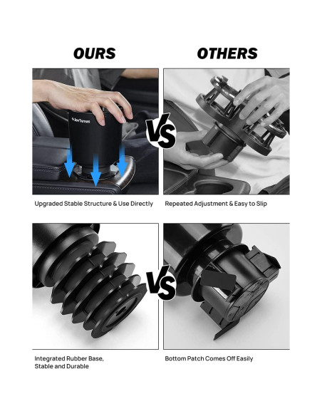 Expansor de Portavasos JOYTUTUS para Automóvil Negro CP02005