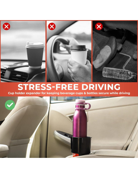 Expansor de Soporte para Tazas Smart Kup - Negro - Hasta 9.7 cm