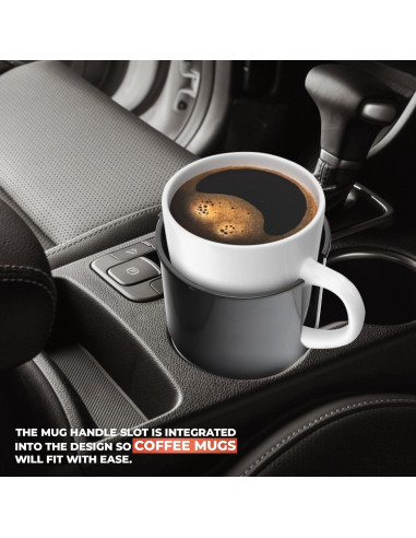 Expansor de Soporte para Tazas Smart Kup - Negro - Hasta 9.7 cm