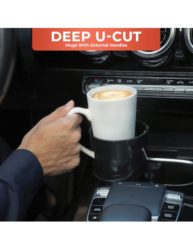 Expansor de Soporte para Tazas Smart Kup - Negro - Hasta 9.7 cm