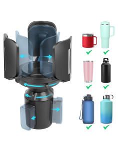 Expansor de Portavasos para Auto Octomo Ajustable 6.5-14 cm