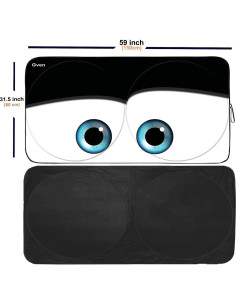 Sombra de Sol para Parabrisas Gven 2025 Protección UV Negro S 2