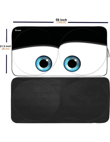 Sombra de Sol para Parabrisas Gven 2025 Protección UV Negro S