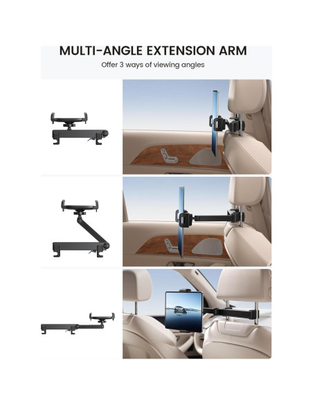 Soporte para Tableta en Reposacabezas Lamicall STCH01 - 4.7-13"