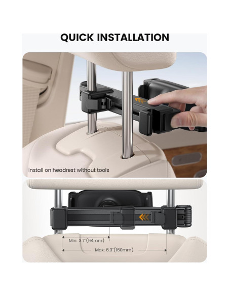 Soporte para Tableta en Reposacabezas Lamicall STCH01 - 4.7-13"