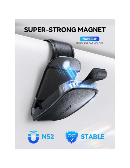 Soporte de Gafas de Sol JOYROOM JR-ZS511 para Coche Negro Soporte de Gafas de Sol JOYROOM JR-ZS511 para Coche Negro