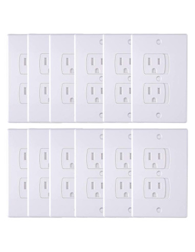 Cubiertas de Enchufes Eléctricos AUSTOR 12 Paquete Seguridad Bebés