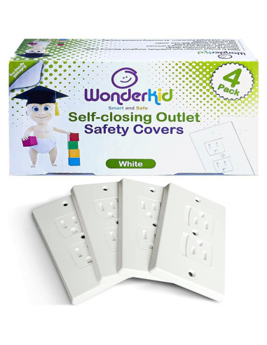 Cubiertas de Enchufe Eléctrico Automáticas Wonderkid - 4 Piezas