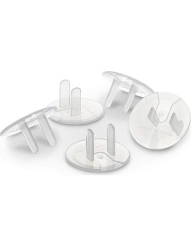 Cubiertas de Enchufe de Seguridad Permaplug 24-Pack Transparentes