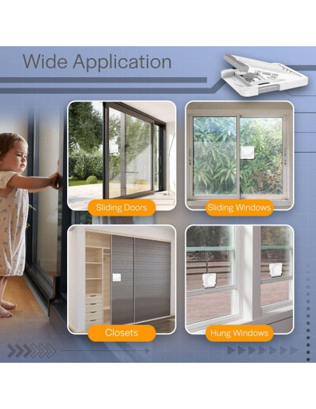 Juego de 2 Cerraduras de Seguridad para Puertas Corredizas - Todays Kids