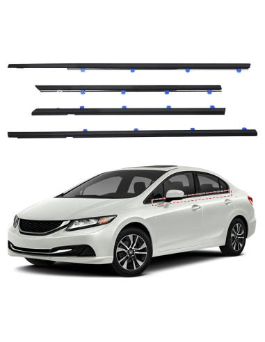 Moldura de Sellado para Ventana Honda Civic 2012-2015 Sedán