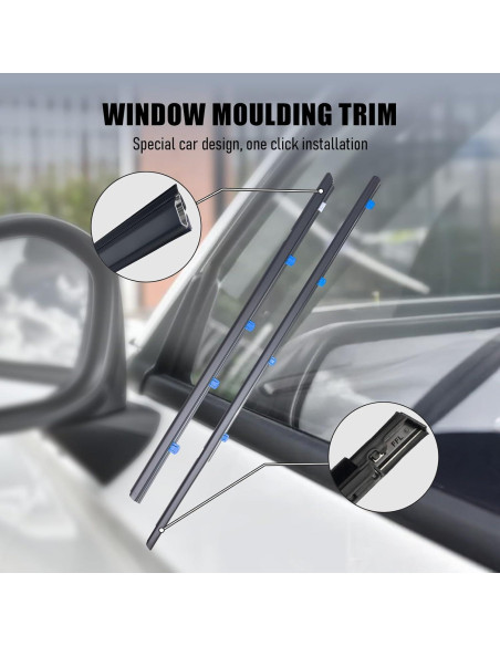 Moldura de Sellado para Ventana Honda Civic 2012-2015 Sedán