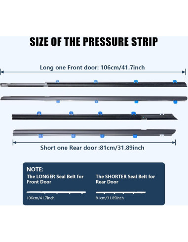 Moldura de Sellado para Ventana Honda Civic 2012-2015 Sedán