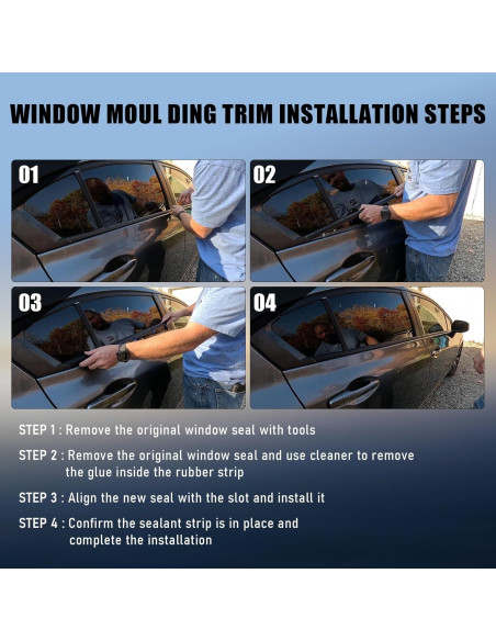 Moldura de Sellado para Ventana Honda Civic 2012-2015 Sedán