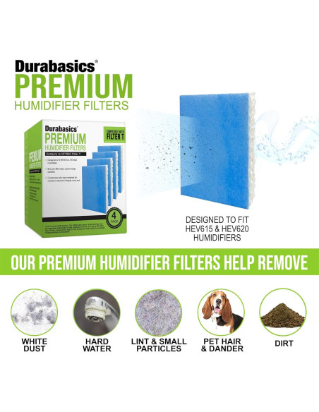 Filtros de Reemplazo Durabasics HFT600 para Humidificadores
