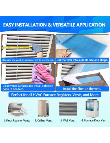 Filtros de Ventilación de Aire Demiwise 12x120 cm MERV 8