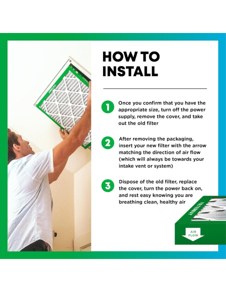 Filtro de aire Filterbuy 20x25x1 MERV 8 - Paquete de 4 Filtro de aire Filterbuy 20x25x1 MERV 8 - Paquete de 4