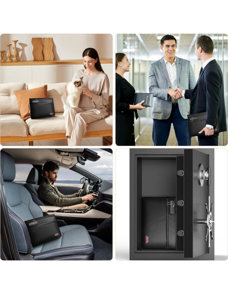 Bolsa Ignífuga Noiposi 6400F con Doble Cierre y Aislamiento