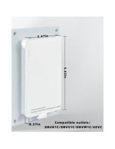 Cubierta de Reemplazo Eléctrica Magaliyo DBVW-1 1-Gang Vertical 2