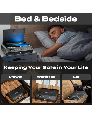 Caja Fuerte Biométrica TOPMEDA GS202-3 para 4 Pistolas