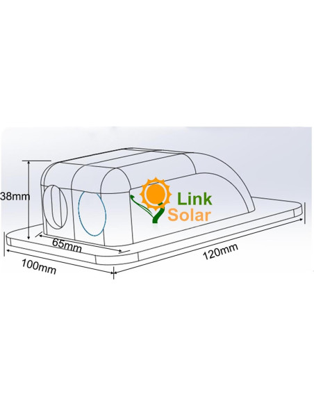Abrazadera de Cable Solar Link Solar 2mm a 6mm Blanca