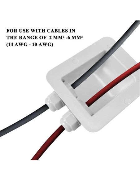 Abrazadera de Cable Solar Link Solar 2mm a 6mm Blanca