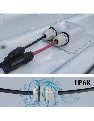 Abrazadera de Cable Solar Link Solar 2mm a 6mm Blanca