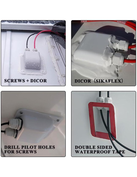 Abrazadera de Cable Solar Link Solar 2mm a 6mm Blanca