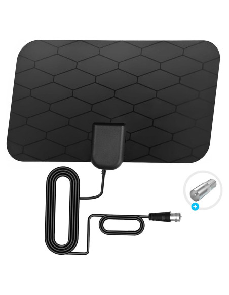 Antena de TV Digital KANGYUE 360 4K HD Amplificada 10ft