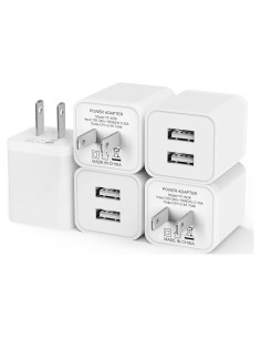 5 Pack Cargador de Pared USB iGENJUN 2.4A Doble Puerto