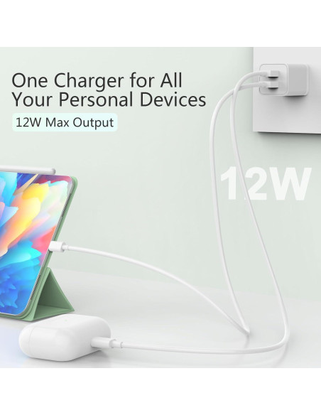 5 Pack Cargador de Pared USB iGENJUN 2.4A Doble Puerto