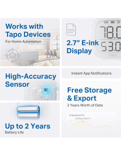 Monitor Inteligente de Temperatura y Humedad TP-Link T315 2