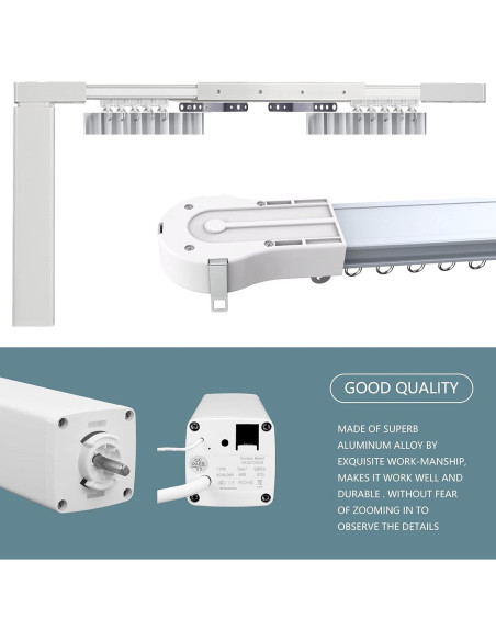 Cortina Eléctrica Motorizada LAKAGA 2.2m Control Remoto