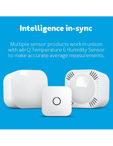 Sensor de Temperatura y Humedad Aeotec arQ - Inalámbrico, 3.4 cm
