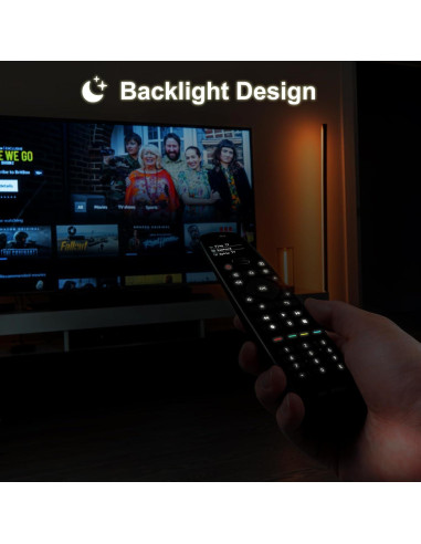 Control Remoto Universal SofaBaton U2 con Retroiluminación