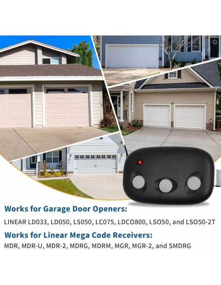 Control Remoto de Puerta de Garaje Werhoo MCT-3 - 2 Paquete Control Remoto de Puerta de Garaje Werhoo MCT-3 - 2 Paquete