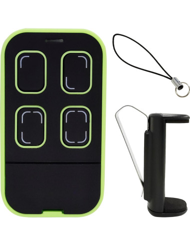 Control Remoto Universal Oraneyun para Garaje Verde 4 Botones