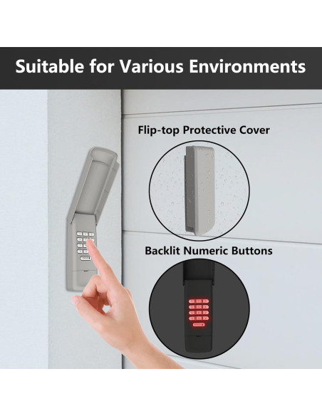 Teclado Inalámbrico Universal Lpyec para Puertas de Garaje