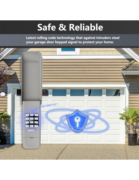 Teclado Inalámbrico Universal Lpyec para Puertas de Garaje