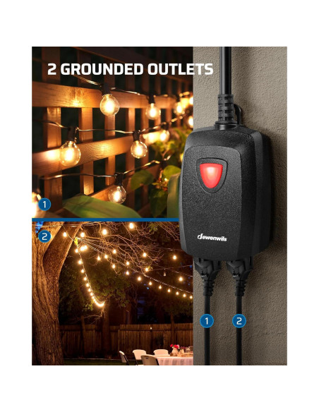 Regulador Exterior Dewenwils 125V con Control Remoto 100FT